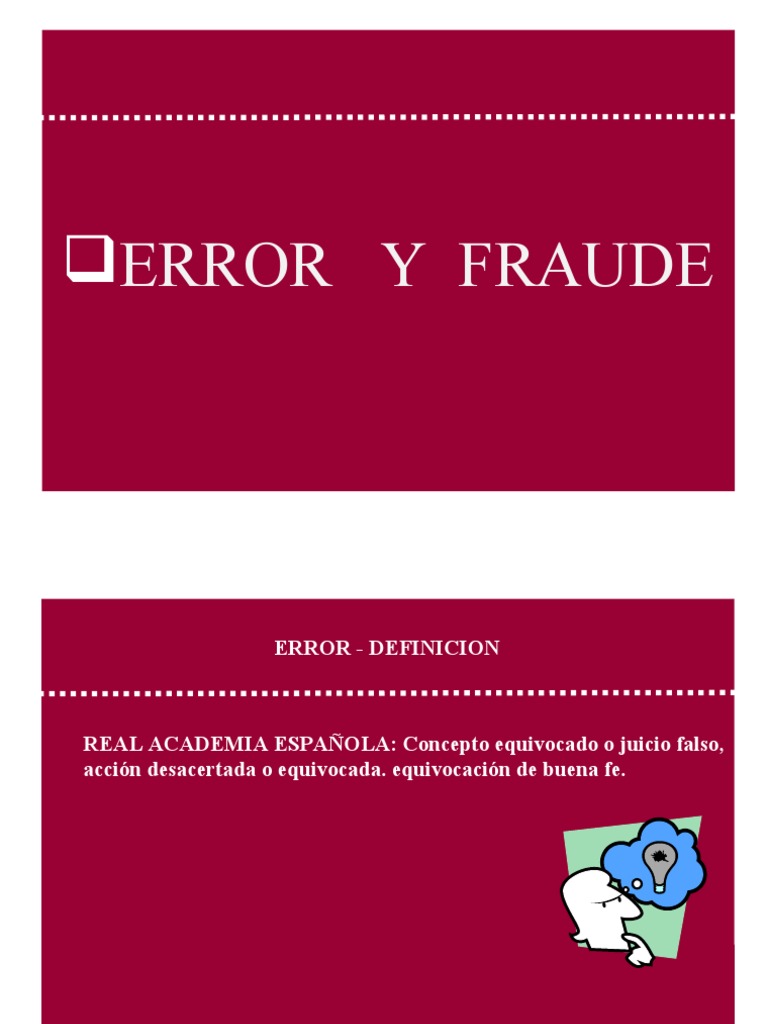 Fraude y Error | PDF | normas internacionales de INFORMACION FINANCIERA ...
