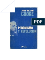 John William Cooke Peronismo y Revolucion