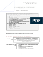 Tema 1. Acto Administrativo. Concepto, Clases y Elementos