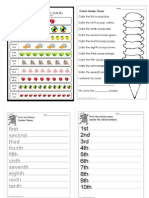 Ordinal Number Worksheet