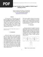 Download Simulation of Single Stage of Cascode LNA Tmatching by Abu Bakar SN64936393 doc pdf