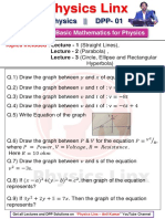 Dpp-1 Graphs (Basic Maths) Physics Linx