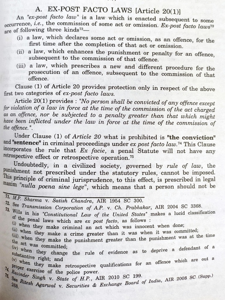 Constitution Post Facto Laws PDF