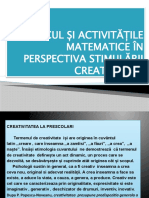 Jocul Și Activitățile Matematice În Perspectiva Stimulării Creativității (1)