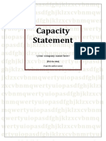 Free Resource Capability Statement Template