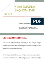 Konsep Matematika Dalam Ekonomi Dan Bisnis