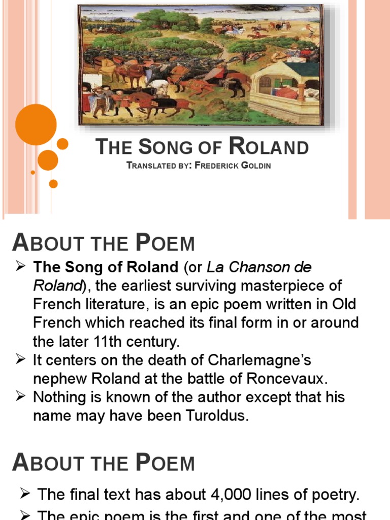 The Song of Roland PDF Charlemagne Poetry