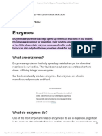 Enzymes - What Are Enzymes, Pancreas, Digestion & Liver Function