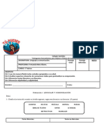 Evaluación 1 (5° Básicos)