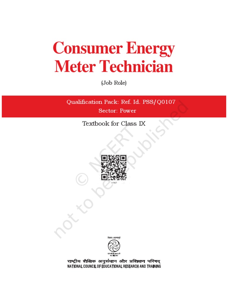 Consumer Energy Meter Technician: Textbook For Class IX | PDF ...