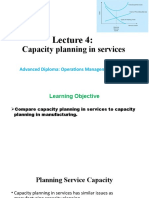 Lecture 4 - Capacity Planning in Services