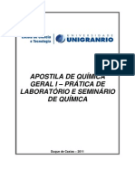 Apostila Química Geral I Prática 2011