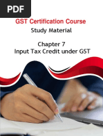 Chapter 7 Input Tax Credit Under GST