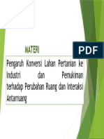 Pengaruh Konversi Lahan Pertanian Ke Industri Dan Pemukiman