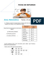 Ficha de Refuerzo Mat. 25 de Marzo