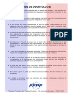 Code de Deontologie de La FFPF