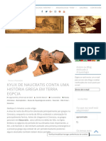 KYLIX DE NAUCRATIS CONTA UMA HISTÓRIA GREGA EM TERRA EGÍPCIA - Daniele Mancini Arqueologia