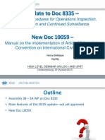 Update To Doc 8335 - : Manual of Procedures For Operations Inspection, Certification and Continued Surveillance