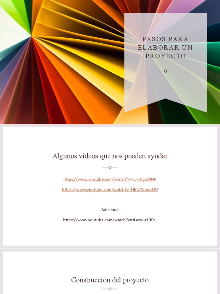 Pasos para Elaborar un Proyecto | PDF | Investigación cuantitativa ...
