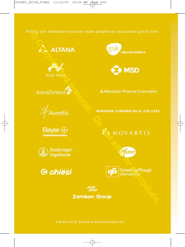 COPD Management Pocket Guide 2025 | PDF | Chronic Obstructive Pulmonary ...