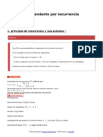 Razonamiento Por Recurrencia Curso de Matematicas de Bachillerato en PDF