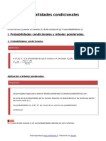 Probabilidades Condicionales Curso de Matematicas de Bachillerato en PDF