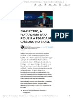 BIO-ELECTRO, A PLATAFORMA PARA REDUZIR A PEGADA DE CARBONO NO BRASIL - LinkedIn Antonio Filosa Stellantis