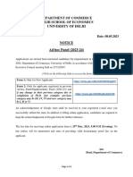 Applications For Empanelment - Ad-Hoc Panel 2023-2024