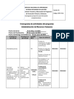 CronogramanAdministracionndenRecursosnHumanosn2745 26645c40ab54133