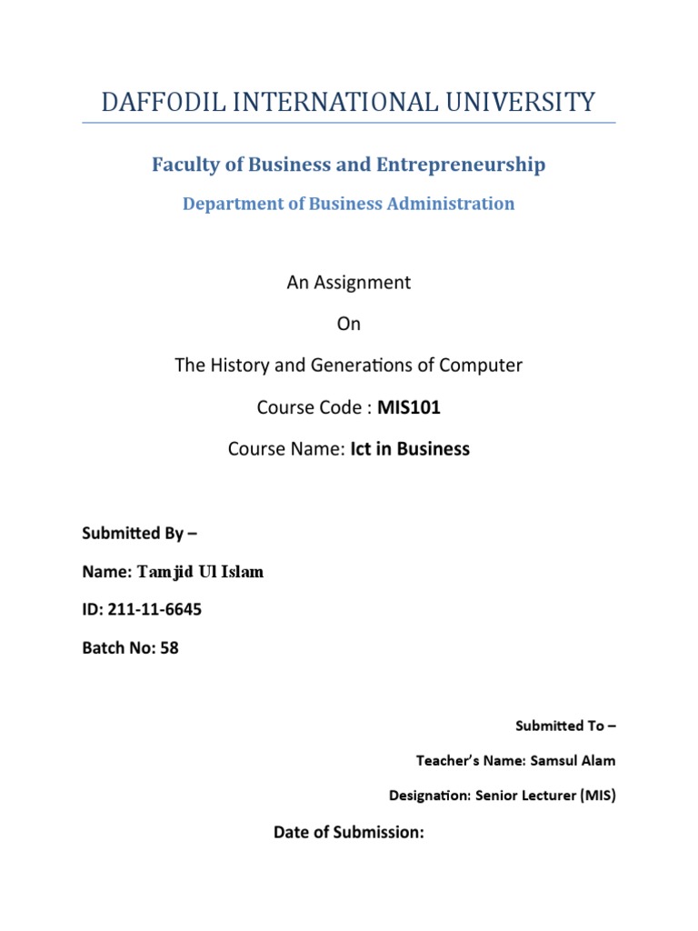 The History And Generations Of Computer Pdf Integrated Circuit