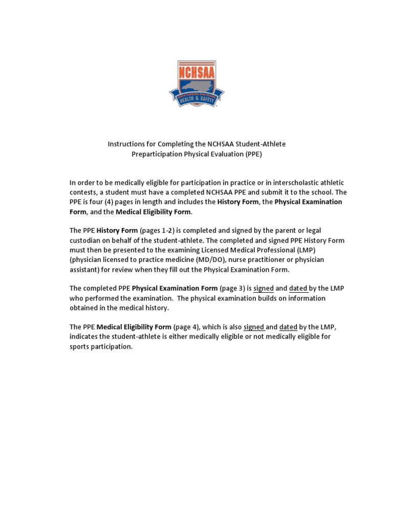 Sports Physical PDF Physical Examination Heart