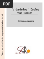 Vida de Los Filósofos Más Ilustres | PDF | Platón | Pitágoras