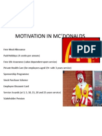 Motivation in Mc'donalds