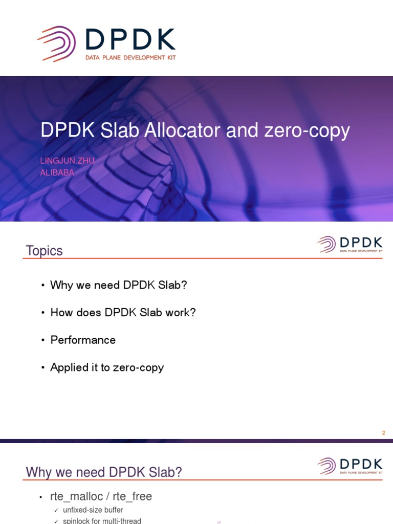 DPDK Slab Allocator for Zero-Copy | PDF | Network Interface Controller ...