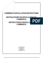 Commdeck Installation Instructions Instrucciones de Instalación Del Commdeck Instructions D'Installation Commdeck
