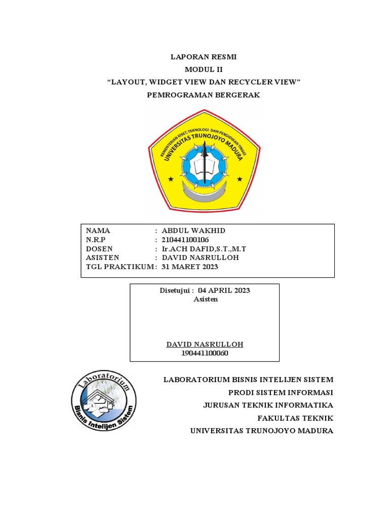 Panduan Layout dan Widget View Android | PDF
