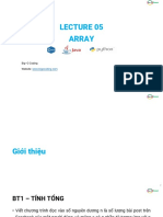 Lecture05 Array