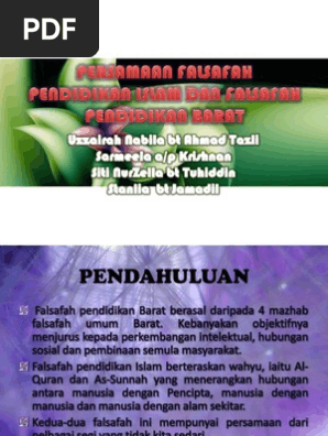 Falsafah Pendidikan Islam Barat Pdf