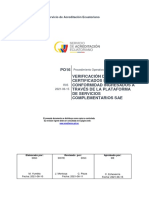 PO16 R05 Procedimiento Operativo Verificación de Certificados de Conformidad Ingresados A Través de La Plataforma