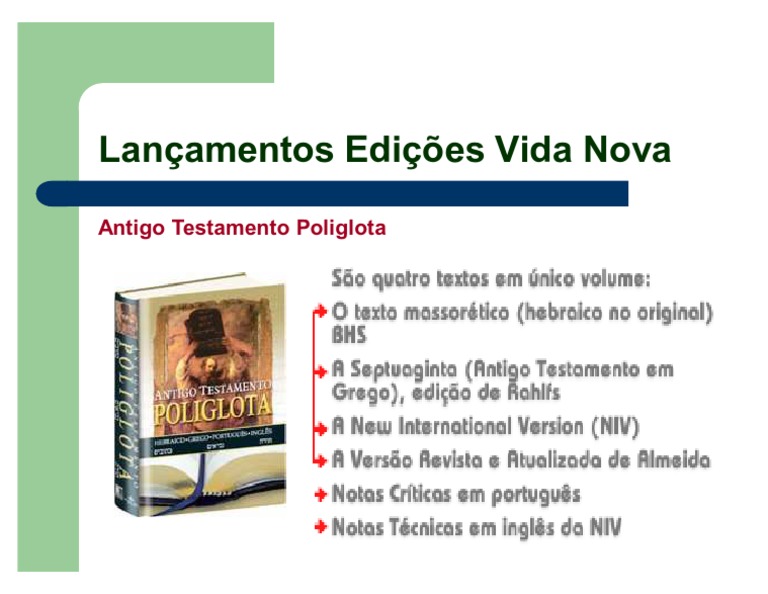 Antigo Testamento Poliglota | PDF