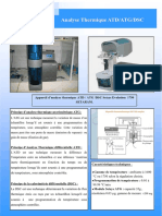 Analyse Thermique ATD/ATG/DSC