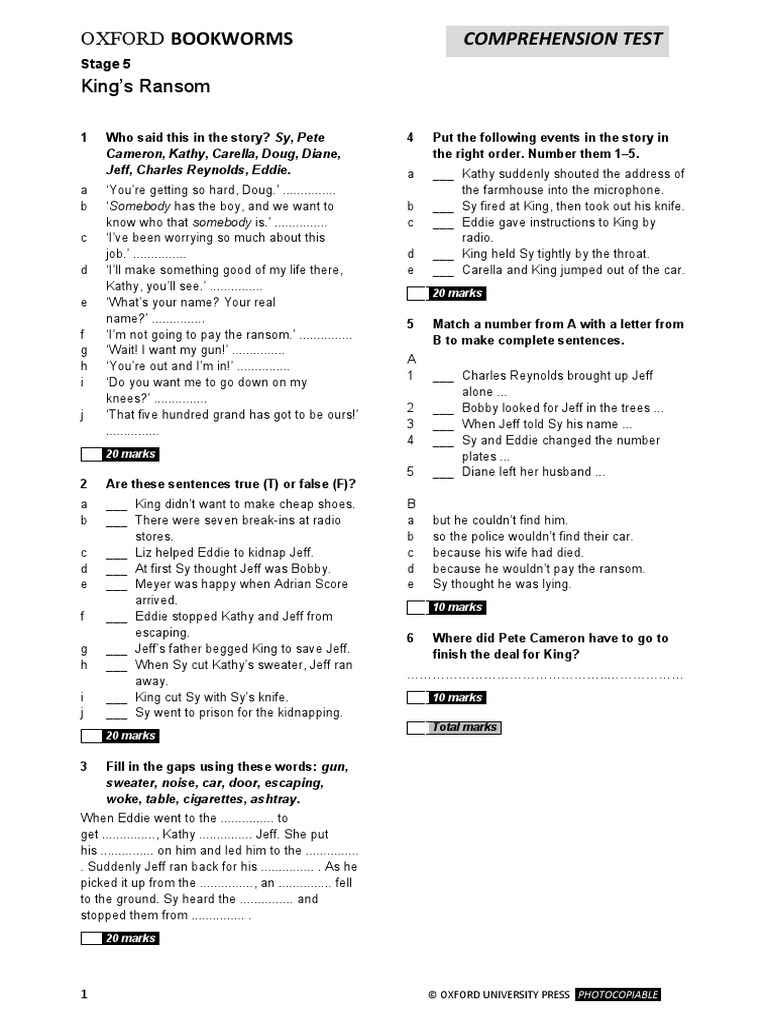 Obw Kings Ransom | PDF