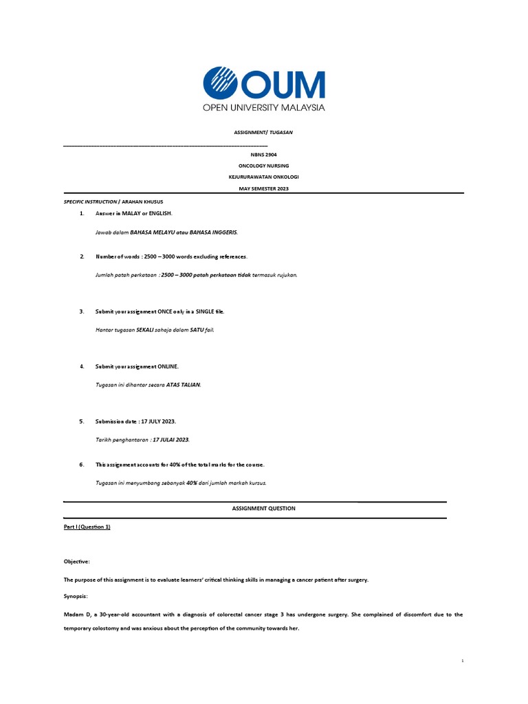Assignment/ Tugasan | PDF
