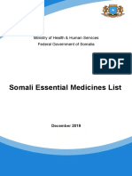 Somali Essential Medicines List 2019