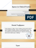 Dental Negligence in Clinical Practice