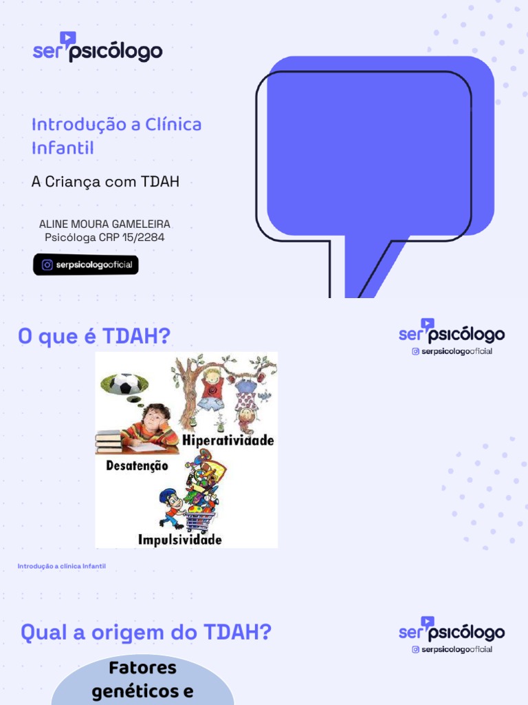 A Criança Com Tdah Pdf Transtorno De Déficit De Atenção E