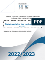 9 - L'État Des Variations Des CP