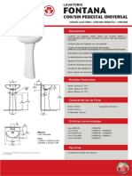 Lavatorio C - Pedestal