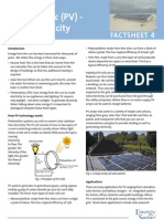 Photo Voltaic (PV) - Solar Electricity