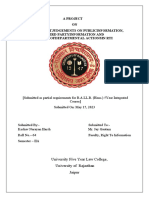 Innovation Tjudgements On Publicinformation, Third Partyinformation and Stagesofdepartmental Actionsin Rti